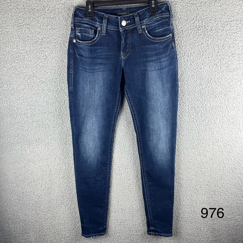 Silver Jeans Co. Women’s Suki Skinny Medium Wash‎ Mid-rise Jeans Size 26/31